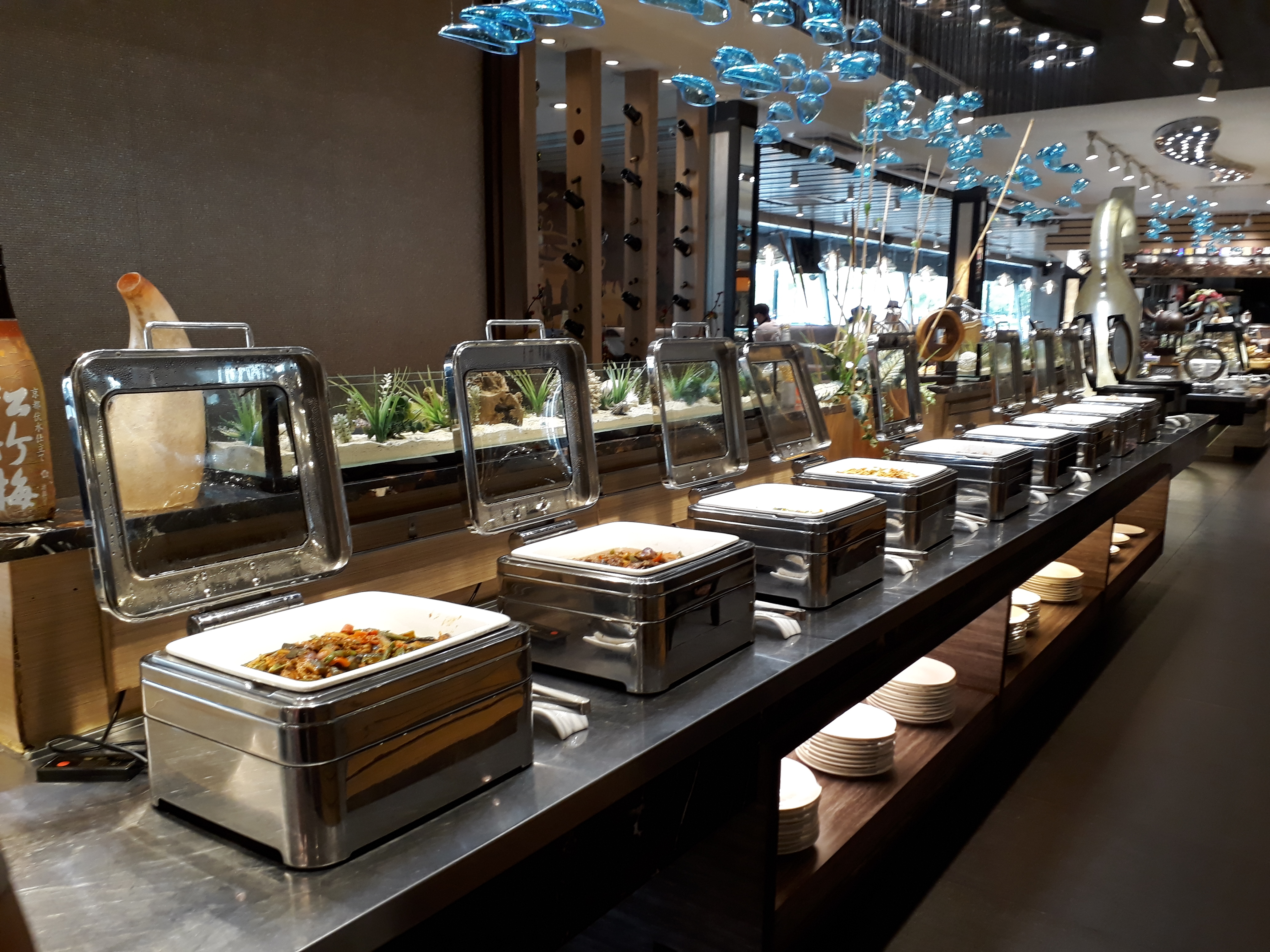 Professional culinary workspace and equipment